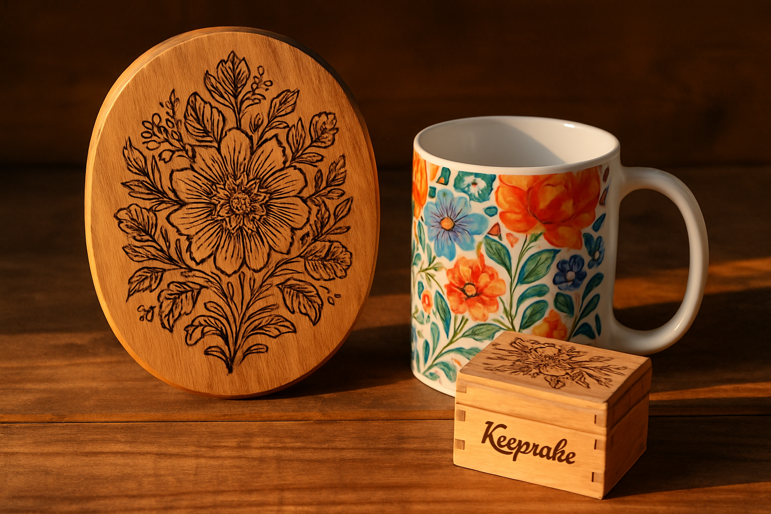 Custom engraving and sublimation work