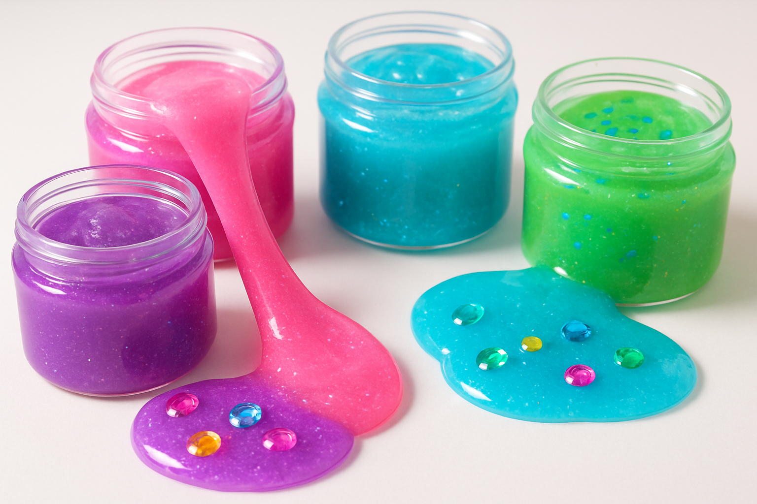Colorful slime collection